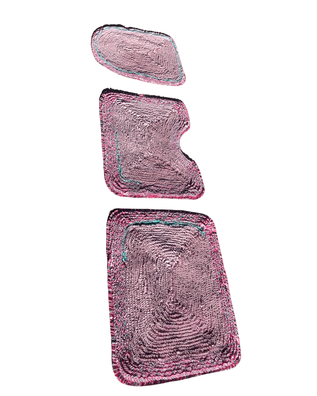 Jogo para Banheiro 3 peças rosa
