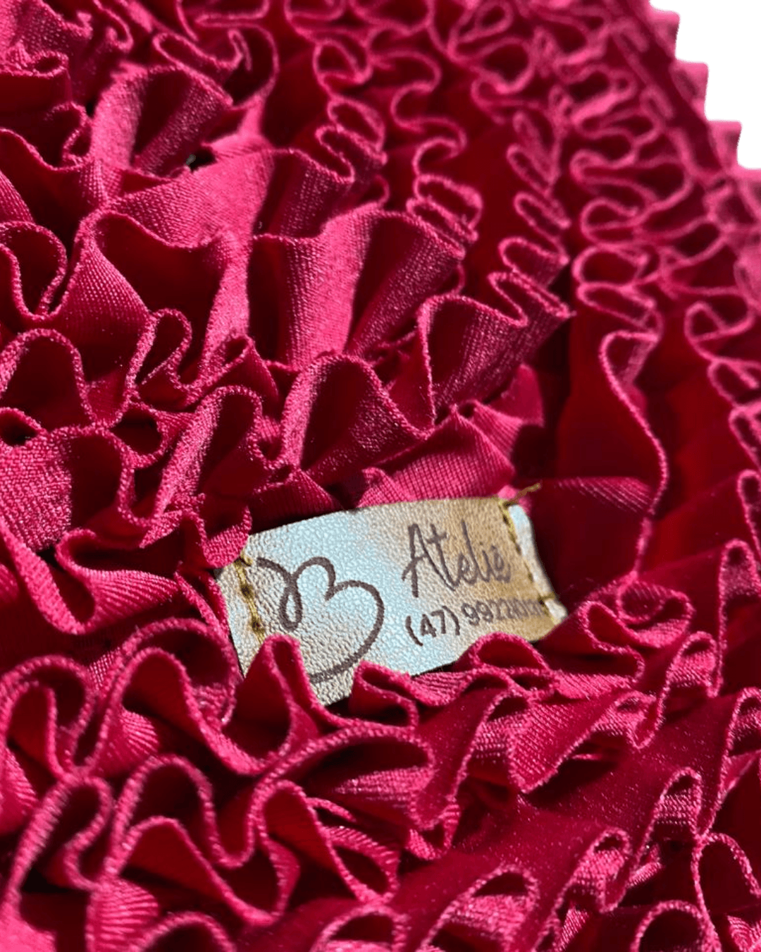 Jogo para Banheiro com 3 peças vermelho